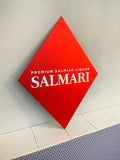 Reclamebord Salmari Salmiak Likeur logo, aluminium, 40x52 cm