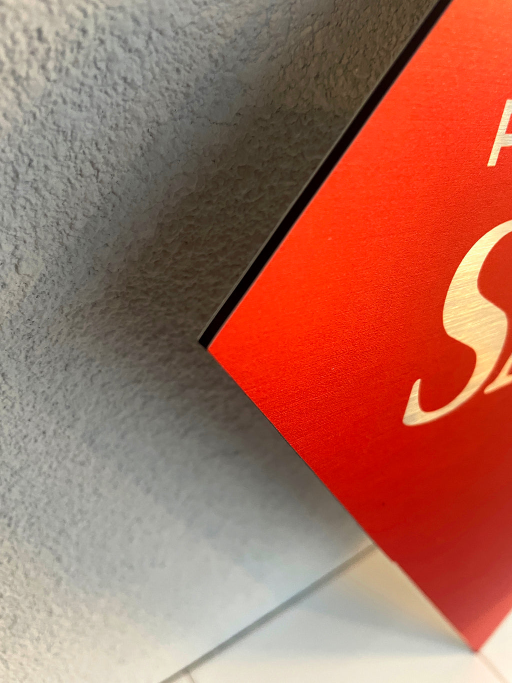 Reclamebord Salmari Salmiak Likeur logo, aluminium, 40x52 cm