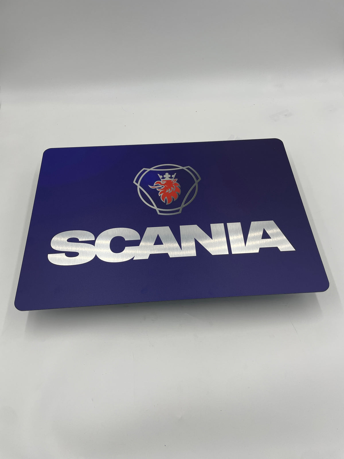 Reclamebord Scania vrachtwagen logo embleem, alu, 40x57cm
