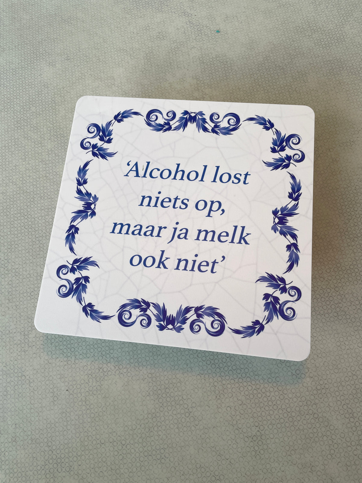 Mancave tegels met diverse spreuken 20x20cm