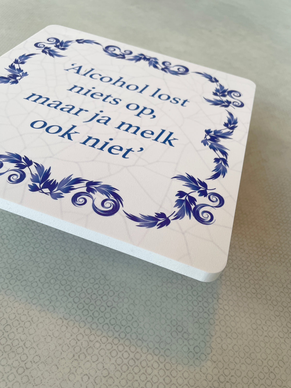 Mancave tegels met diverse spreuken 20x20cm