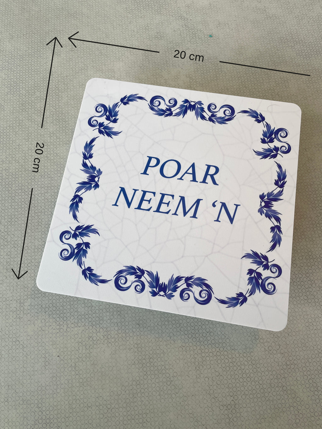 Mancave tegels met diverse spreuken 20x20cm