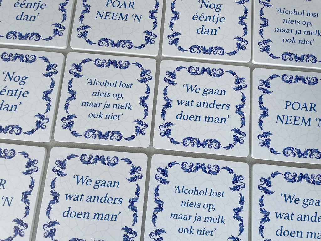 Mancave tegels met diverse spreuken 20x20cm