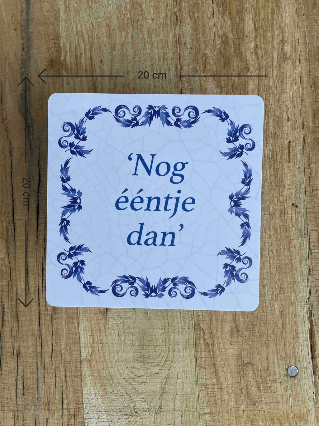 Mancave tegels met diverse spreuken 20x20cm