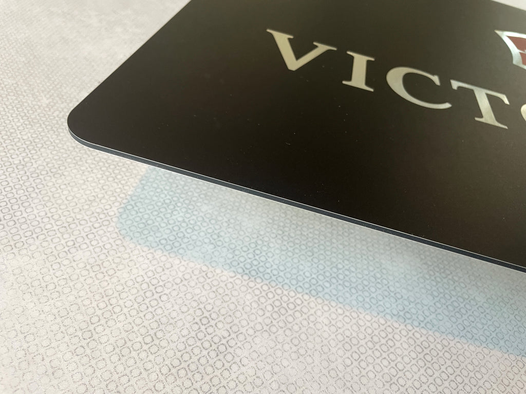 Reclamebord Victorinox zakmes glans logo, aluminium, 40x57cm
