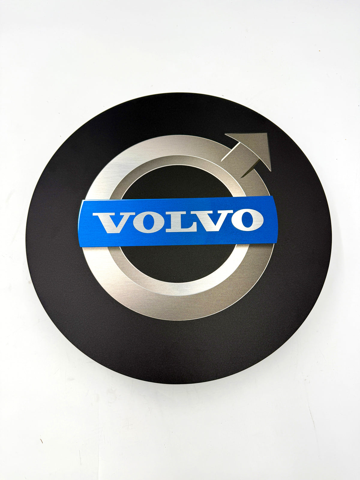 Reclamebord Volvo logo embleem 40x40cm aluminium