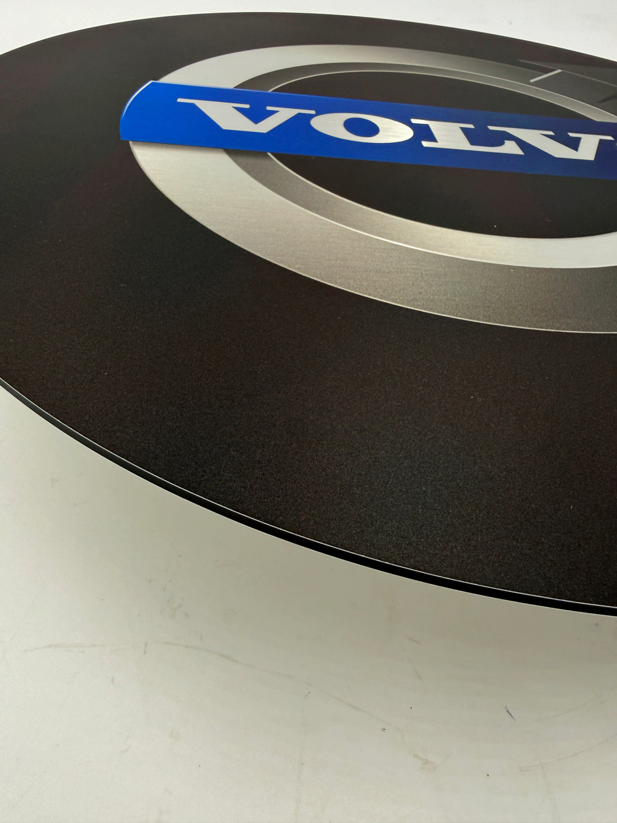 Reclamebord Volvo logo embleem 40x40cm aluminium