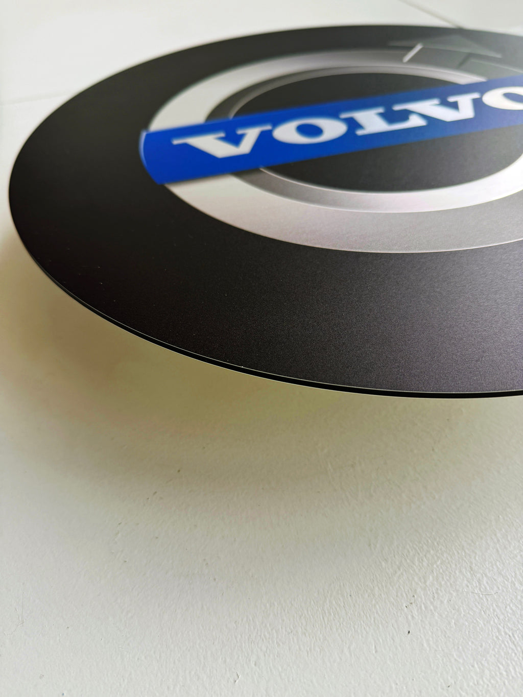 Reclamebord Volvo logo embleem 40x40cm aluminium