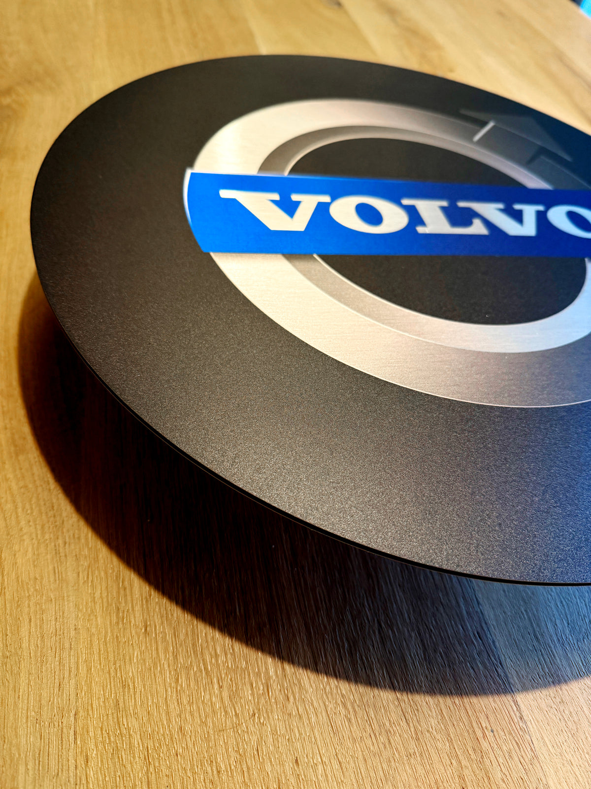 Reclamebord Volvo logo embleem 40x40cm aluminium