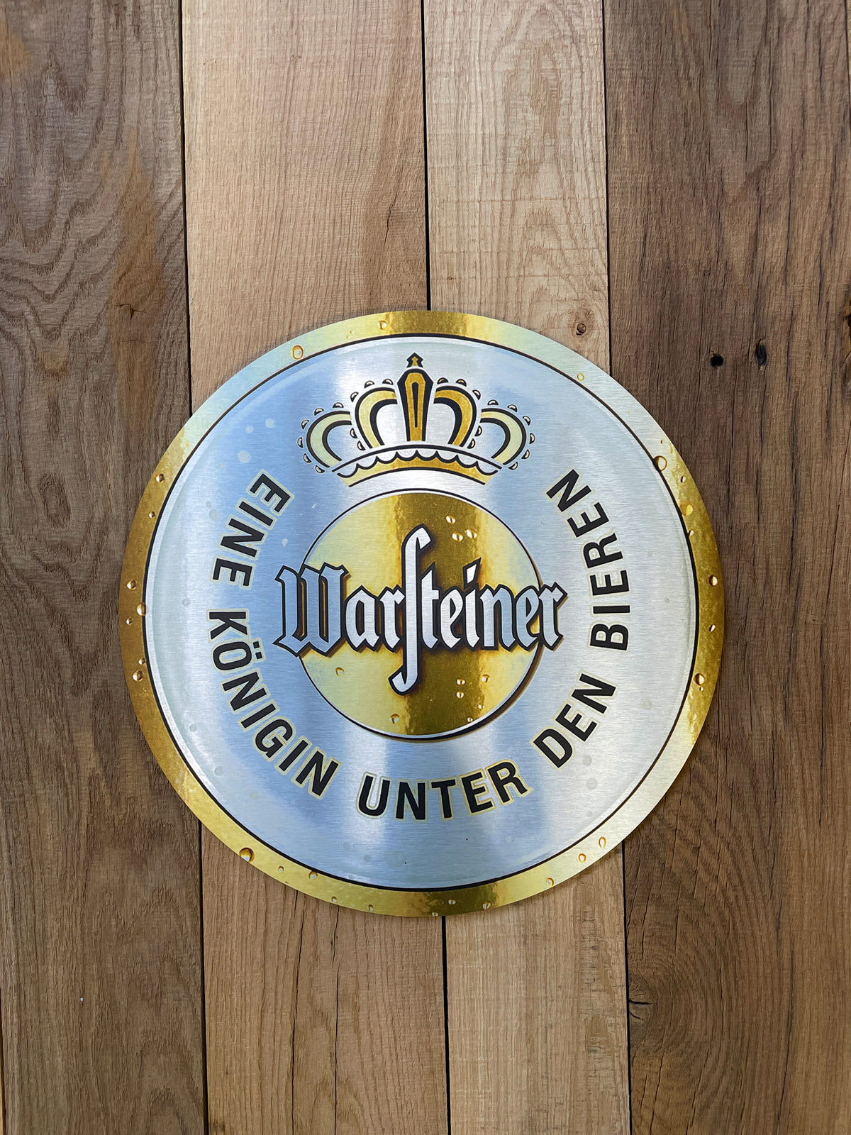 Warsteiner Reclamebord – Aluminium Logo Bord 40x40 cm