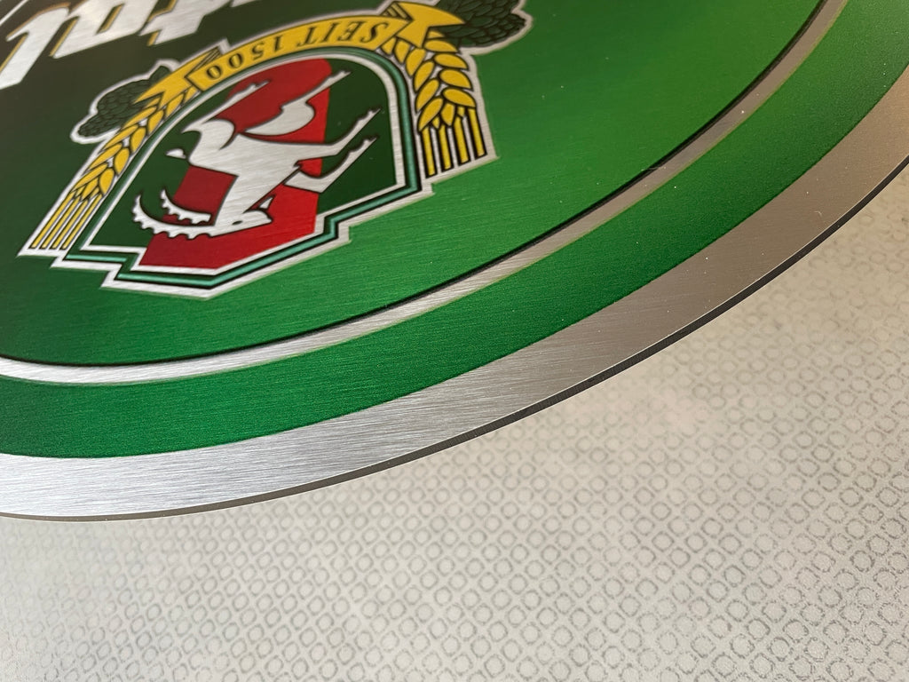 Reclamebord Zillertal bier logo, aluminium, 40x40cm
