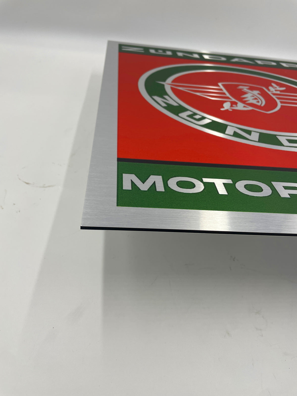 Reclamebord Zündapp motor-service logo, aluminium, 40x52 cm