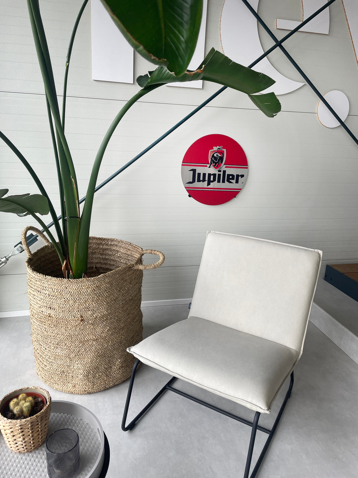 Reclamebord Jupiler bier logo reclame bord, alu 40x40 cm