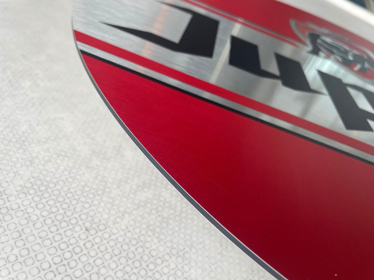 Reclamebord Jupiler bier logo reclame bord, alu 40x40 cm