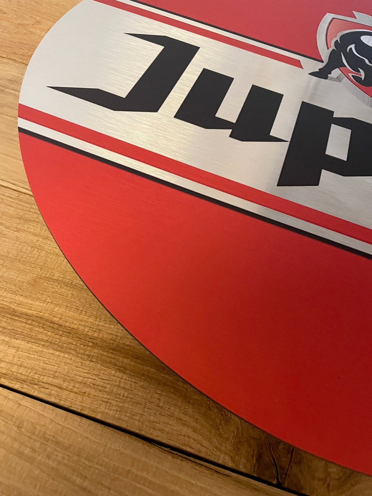 Reclamebord Jupiler bier logo reclame bord, alu 40x40 cm